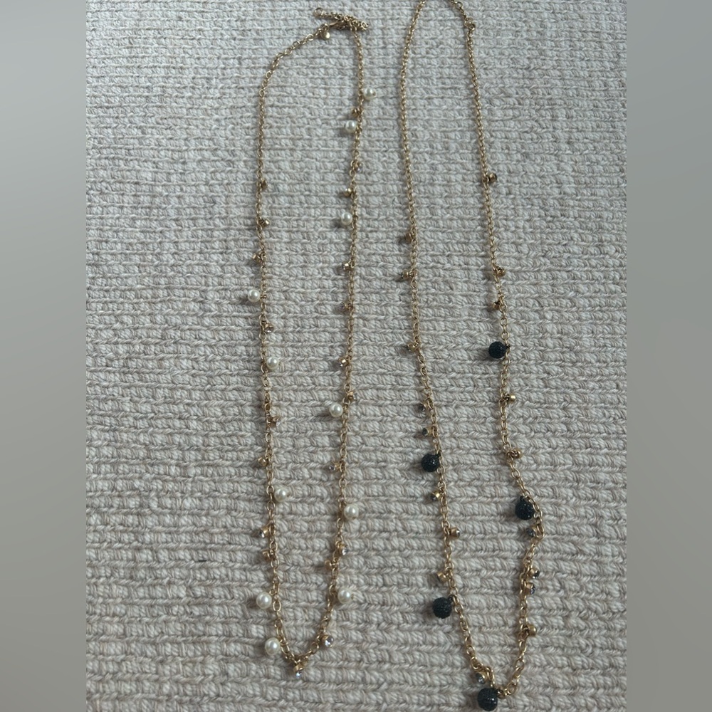 Women’s two J.Crew necklaces that come with each a bag and a box for both